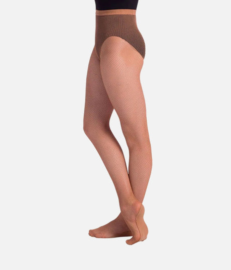 Tan Professional Fishnet Dance Tights - TS 98