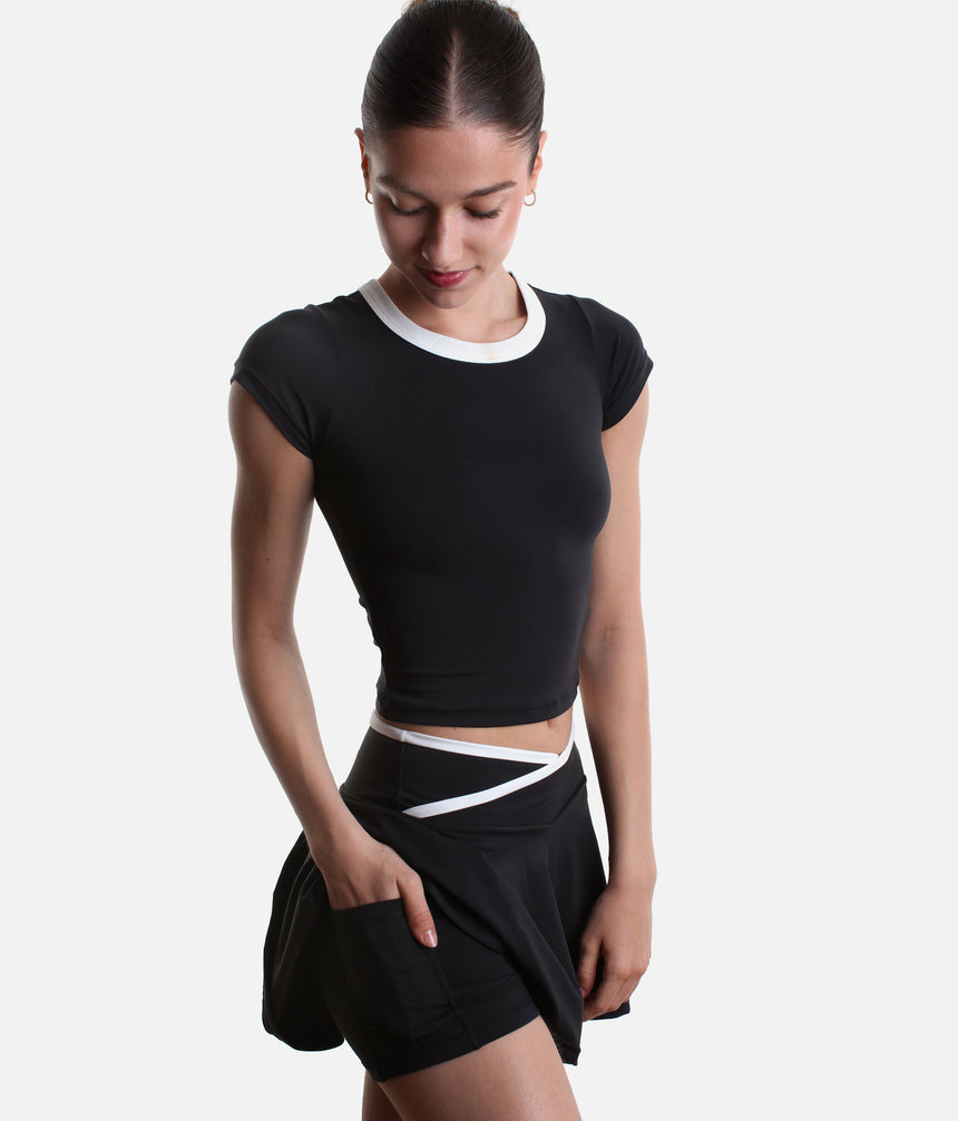 Hourglass Twirl Skort • Crisscross Skort with Pockets