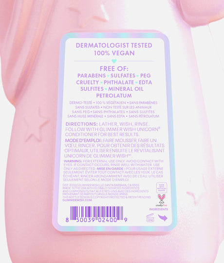Unicorn Kids Shampoo, Paraben-Free, Cotton Candy Scent 