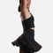 Black HOURGLASS Twirl Skort, Crisscross High-waisted Design