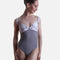 Cap Sleeve Leotard, Premium V-Neck with Floral Embroidered Mesh - VENERE CL