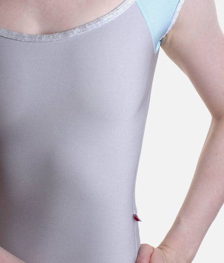 Beautiful Sleeveless Ballet Leotard with Contrast Velvet Trim – WENDY