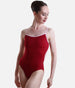 Thin Strap Leotard with Elegant Open Back, High Performance Fabric - KIKI