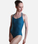 Classic Halter Leotard, Double Strap, Velvet Trim, Luxe Feel - LENA