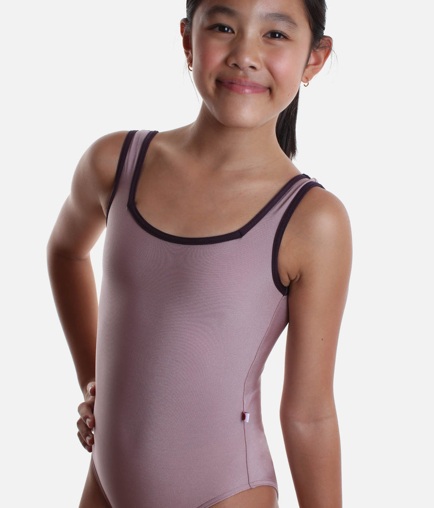 Girl's Dance Leotard, Square Neckline - MARIEKE