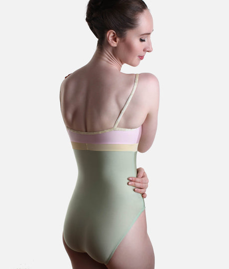Cami-Strap Dance Leotard with Eye-catching Colour Combo - ZOE