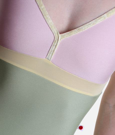 Cami-Strap Dance Leotard with Eye-catching Colour Combo - ZOE