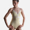 Zoe Ballet Leotard • Vanilla Techni with Crushed Velvet Waist