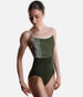 DANIELA Velvet Ballet Leotard, DUO JUNGLE with Criss-Cross Back