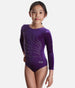 Smooth Velour Long Sleeve Leotard - Z 102