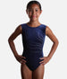 Girl's Sleeveless Gymnastics Leotard, Rhinestones Design - Z103