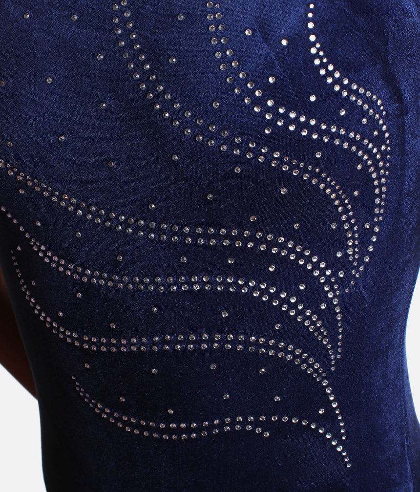 Girl's Sleeveless Gymnastics Leotard, Rhinestones Design - Z103