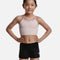 Girl's Hipster Gymnastics Shorts, Smooth Velour - Z2000