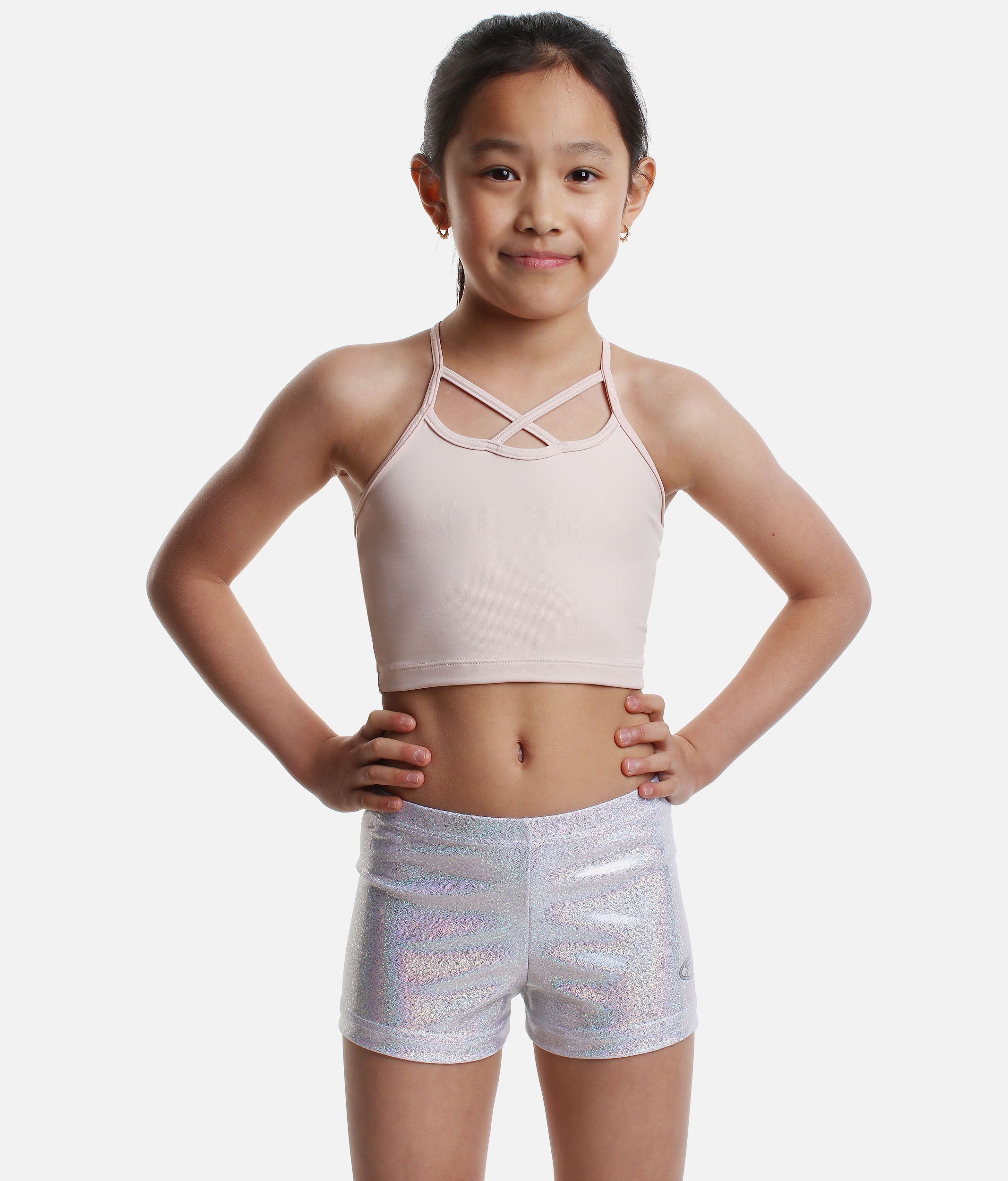 Silver Gymnastics Shorts - Z 2000