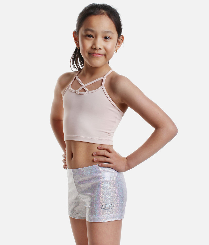 Silver Gymnastics Shorts - Z 2000