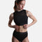 DAKOTA Open Back Dance Crop Top with Mesh Panel - Z30024