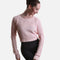 Delilah Ladies’ Cable Knit Ballet Sweater – Pink & Grey - Z30042