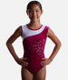 Girl's Comfortable Tank Sleeve Gymnastics Leotard, Contrast Colours - Z310 (CERISE)