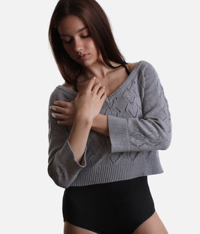 Viola ¾ Sleeve Sweater, Your Dance Warm-Up Buddy - Z5206