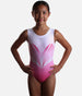 Girls Gymnastics Leotard, Passion Design, Sleeveless with Matt Finish - Z778