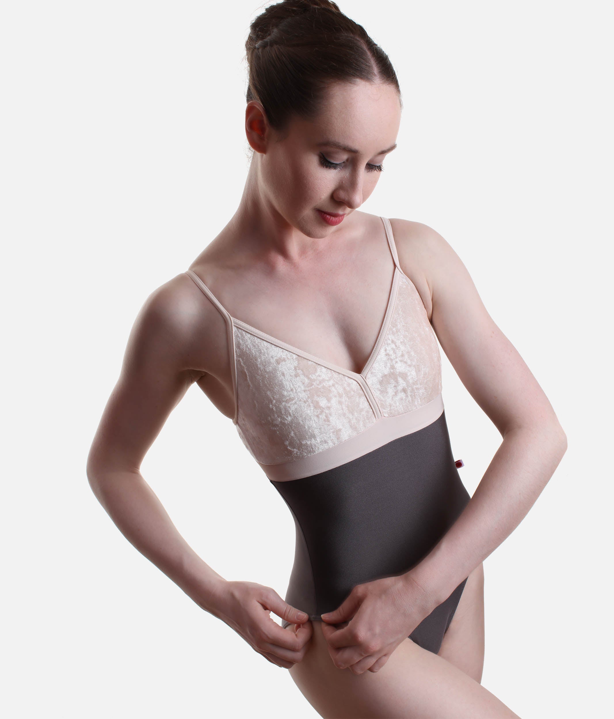 Camisole Dance Leotard, Velvet Inserts - ZOE