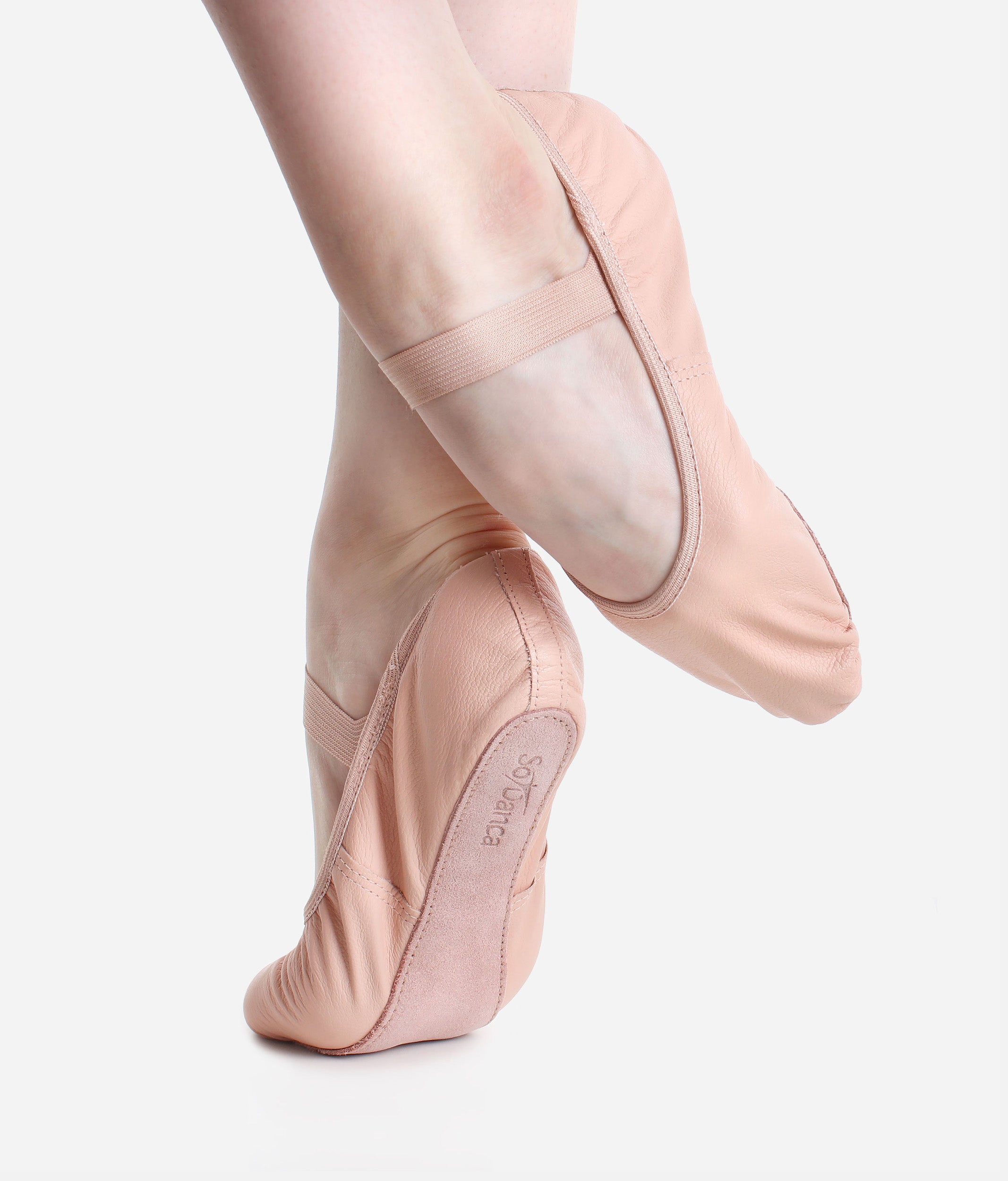 Full Sole Leather Ballet Shoes - SD 69L
